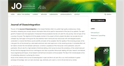 Desktop Screenshot of journalofosseointegration.eu