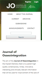 Mobile Screenshot of journalofosseointegration.eu